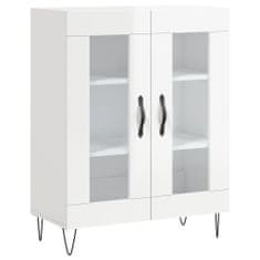 Vidaxl Skříň highboard lesklá bílá 69,5 x 34 x 180 cm kompozitní dřevo