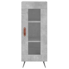 Vidaxl Skříň highboard betonově šedá 34,5x34x180 cm kompozitní dřevo