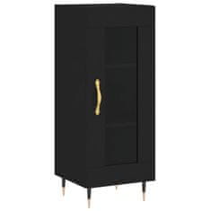 Vidaxl Skříň highboard černá 34,5 x 34 x 180 cm kompozitní dřevo