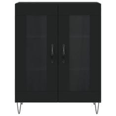 Vidaxl Skříň highboard černá 69,5 x 34 x 180 cm kompozitní dřevo