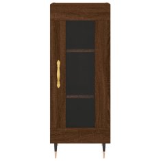 Vidaxl Skříň highboard hnědý dub 34,5 x 34 x 180 cm kompozitní dřevo