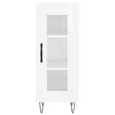 Vidaxl Skříň highboard bílá s vysokým leskem 34,5x34x180 cm kompozit