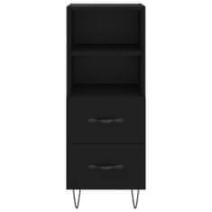 Vidaxl Skříň highboard černá 34,5 x 34 x 180 cm kompozitní dřevo