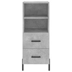 Vidaxl Skříň highboard betonově šedá 34,5x34x180 cm kompozitní dřevo