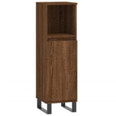 Vidaxl 3dílný set koupelnových skříněk hnědý dub kompozitní dřevo