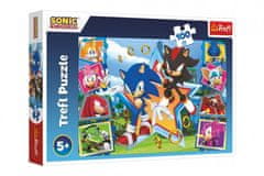 Trefl Puzzle Seznamte se se Sonicem/Sonic the Hedgehog 100 dílků 41x27,5cm v krabici 29x19x4cm