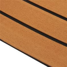 SONNENH 900x2300x6mm EVA pěna Teak Brown s černou linkou Faux Teak Boat Decking Sheet