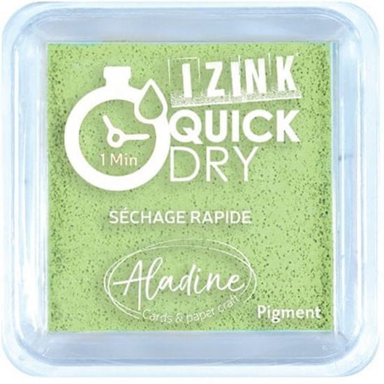 Aladine Razítkovací polštářek Aladine IZINK QUICK DRY - vert anis světle zelená