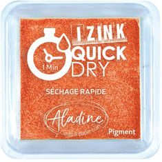 Aladine Razítkovací polštářek Aladine IZINK QUICK DRY - orange oranžová