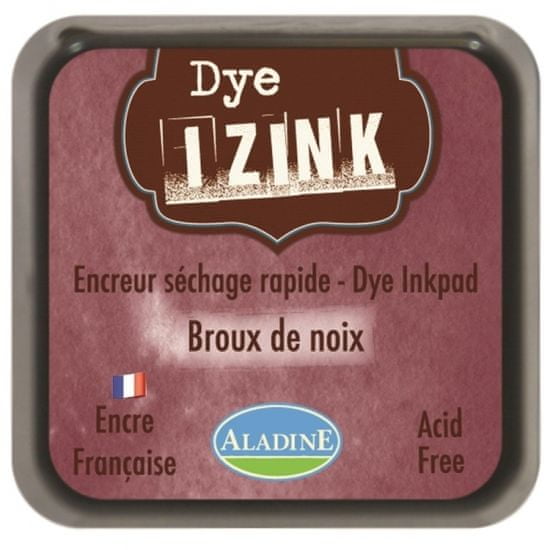 Aladine Razítkovací polštářek Aladine IZINK DYE - broux de noix kaštanově hnědá