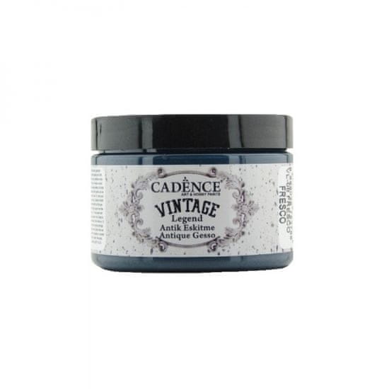 Aladine Kamínková barva Cadence Vintage Legend Antique gesso 150ml-fresco šedomodrá