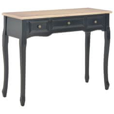 Vidaxl 280046 Dressing Console Table with 3 Drawers Black