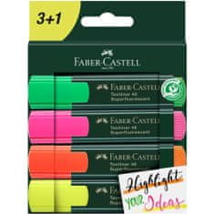 Faber-Castell Zvýrazňovač Textliner 1548/3+1 set