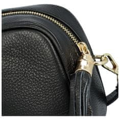 Delami Vera Pelle Trendy dámská kožená crossbody Melanie, černá