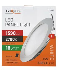 Bateriecentrum LED panel TRIXLINE TR 156C 18W, kruhový vestavný 2700K