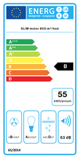 Falmec STELLA 90 Design Digestoř stropní nerez, 800 m3/h Slim motor, 90 cm