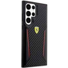 Ferrari FEHCS23LNPYK hard silikonové pouzdro Samsung Galaxy S23 ULTRA 5G black Carbon Contrast Edges