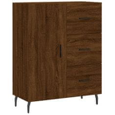 Vidaxl Skříň highboard hnědý dub 69,5 x 34 x 180 cm kompozitní dřevo