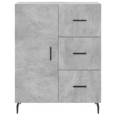 Vidaxl Skříň highboard betonově šedá 69,5x34x180 cm kompozitní dřevo