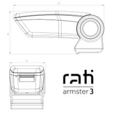 Rati Loketní opěrka Armster 3, Toyota Yaris IV, 2020- ,