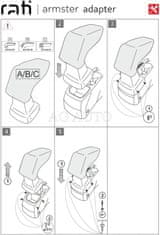 Rati Loketní opěrka - područka ARMSTER 2, Ford C-MAX, 2010-2019