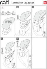 Rati Loketní opěrka Armster 3, Opel Corsa D, 2006-2014, tkanina