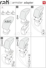 Rati Loketní opěrka Armster 3, Opel Agila, 2008-2014, tkanina