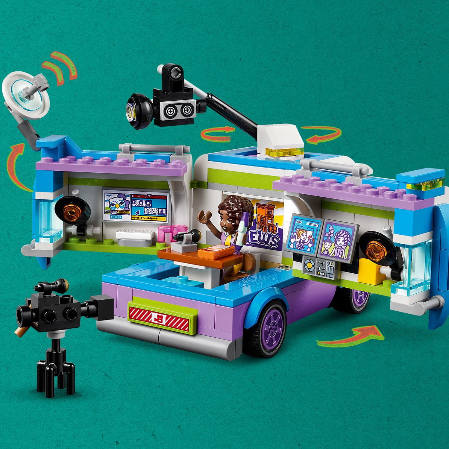 LEGO Friends 41749 Novinářská dodávka