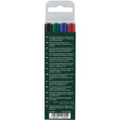 Faber-Castell Popisovač OHP permanentní F, 4 set