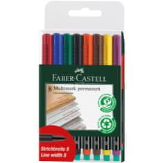 Faber-Castell Popisovač OHP permanentní S, 8 set