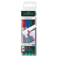 Faber-Castell Popisovač OHP nepermanentní M, 4 set