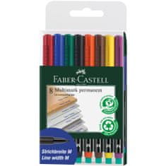 Faber-Castell Popisovač OHP permanentní M, 8 set