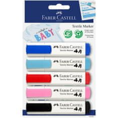 Faber-Castell Popisovače na textil set 5 barevné Baby-Party, BL