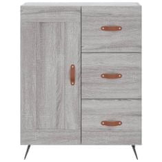 Vidaxl Skříň highboard šedá sonoma 69,5 x 34 x 180 cm kompozitní dřevo