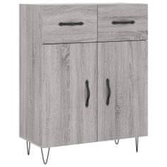 Vidaxl Skříň highboard šedá sonoma 69,5 x 34 x 180 cm kompozitní dřevo