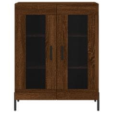 Vidaxl Skříň highboard hnědý dub 69,5 x 34 x 180 cm kompozitní dřevo