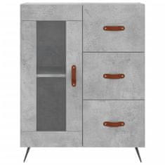 Vidaxl Skříň highboard betonově šedá 69,5x34x180 cm kompozitní dřevo