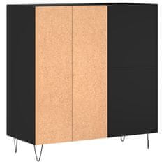 Greatstore Skříňka na LP desky černá 84,5 x 38 x 89 cm kompozitní dřevo