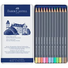 Faber-Castell Pastelky Goldfaber Aqua PASTELOVÉ set 12 barevné - plech