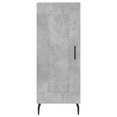 Greatstore Skříň highboard betonově šedá 34,5x34x180 cm kompozitní dřevo