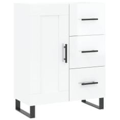 Vidaxl Skříň highboard lesklá bílá 69,5 x 34 x 180 cm kompozitní dřevo