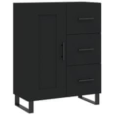 Vidaxl Skříň highboard černá 69,5 x 34 x 180 cm kompozitní dřevo