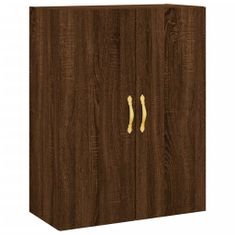 Vidaxl Skříň highboard hnědý dub 69,5 x 34 x 180 cm kompozitní dřevo