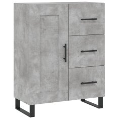 Vidaxl Skříň highboard betonově šedá 69,5x34x180 cm kompozitní dřevo