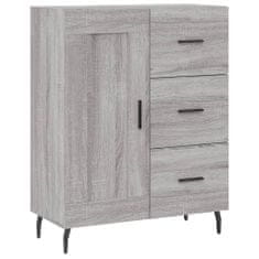 Vidaxl Skříň highboard šedá sonoma 69,5 x 34 x 180 cm kompozitní dřevo