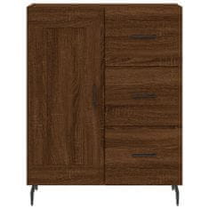 Vidaxl Skříň highboard hnědý dub 69,5 x 34 x 180 cm kompozitní dřevo