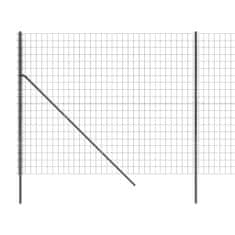 Greatstore Drátěný plot antracitový 1,6 x 25 m pozinkovaná ocel