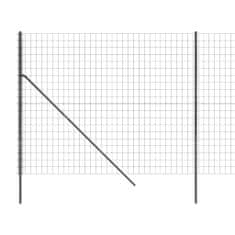Vidaxl Drátěný plot antracitový 1,4 x 10 m pozinkovaná ocel