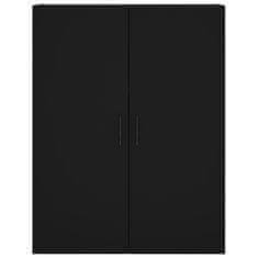 Vidaxl Skříň highboard černá 69,5 x 34 x 180 cm kompozitní dřevo