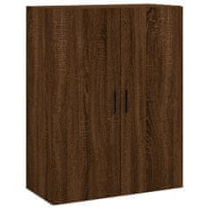 Vidaxl Skříň highboard hnědý dub 69,5 x 34 x 180 cm kompozitní dřevo